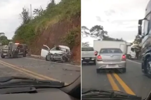 Bahia: “Acidente” Batida entre carro e caminhão deixa homem morto na BR-101