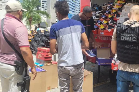 Polícia: “Bahia” Operação Piratas do Caribe combate a venda de produtos falsos na Bahia