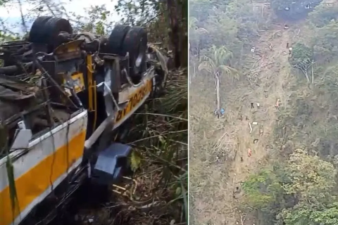 Polícia: “Acident é” 23 pessoas morrerem e 29 ficam feridas após ônibus cair em ribanceira em Alagoas