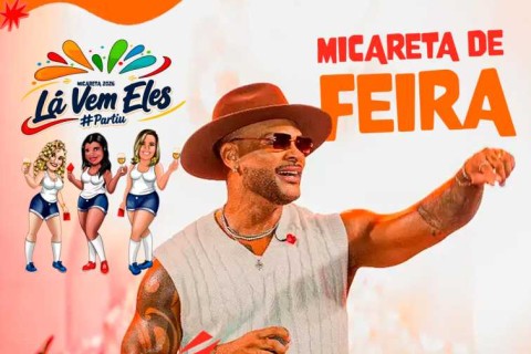 BLOCO LÁ VEM ELES PROMETE INCENDIAR A MICARETA DE FEIRA 2026 COM TONY SALLES E TEMA “BOMBEIRO”